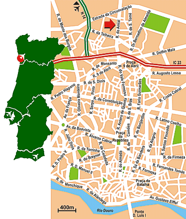 Localisation Beta Porto