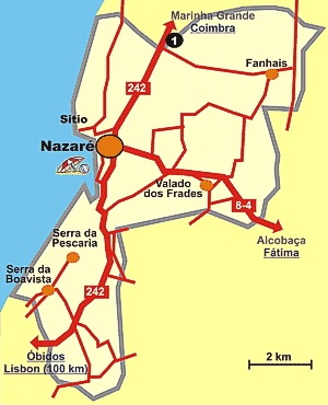 Map Nazare