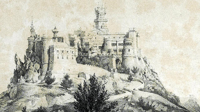 O Palácio da Pena em 1850