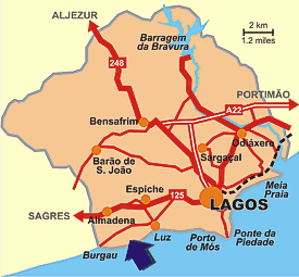 Porto Dona Maria Location Map