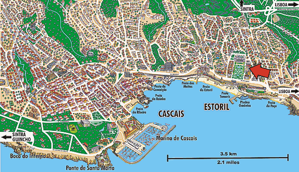 Hotel Palácio Estoril Location Map