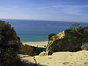 Beach and Ocean view from Aroeira's cliffs
