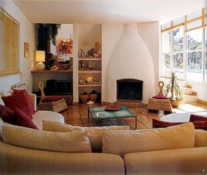 Living Room with open fire