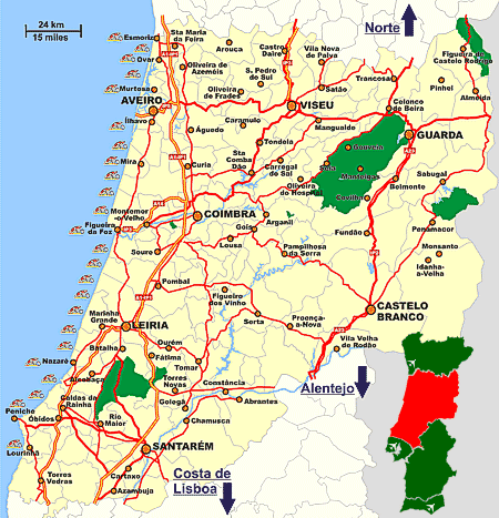 costa da prata mapa Costa de Prata, Portugal   Informações Turísticas