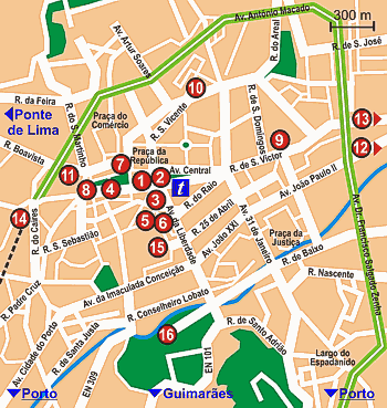 Map Of Braga City