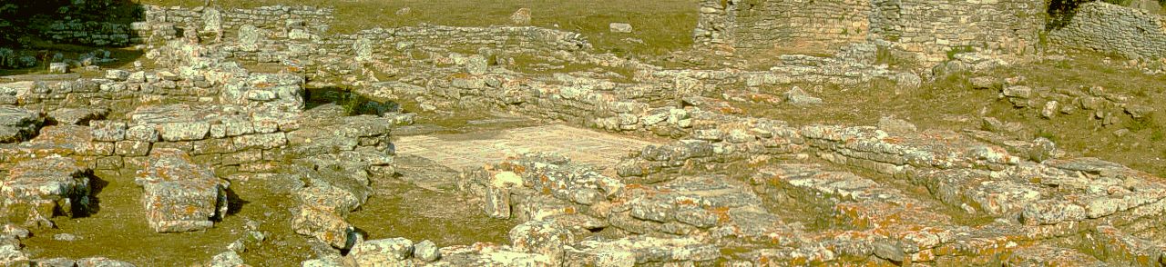 Ruínas de uma vila romana no Museu Arqueológico São Miguel de Odrinhas em Sintra