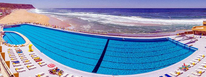 100 metres long swimming pool at the Grande Beach