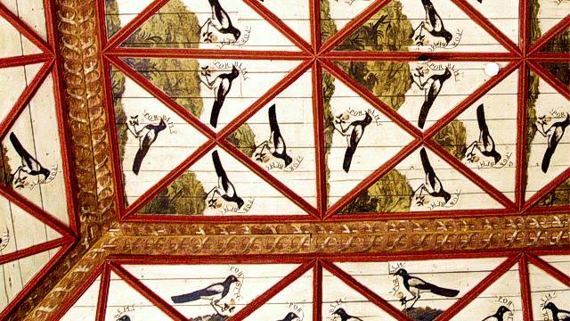 Plafond de la Salle des Pies du Palais National de Sintra