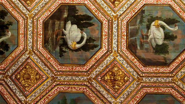 Sala dos Cisnes no Palácio Nacional de Sintra