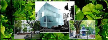 Amoreiras Jardim Apartments, vue en mosaique de l'immeuble, du parc ainsi que des jardins