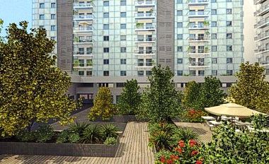 Jardins de São Lourenço, vue de l'immeuble et des jardins