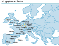 Air connections to Oporto (2006-09)